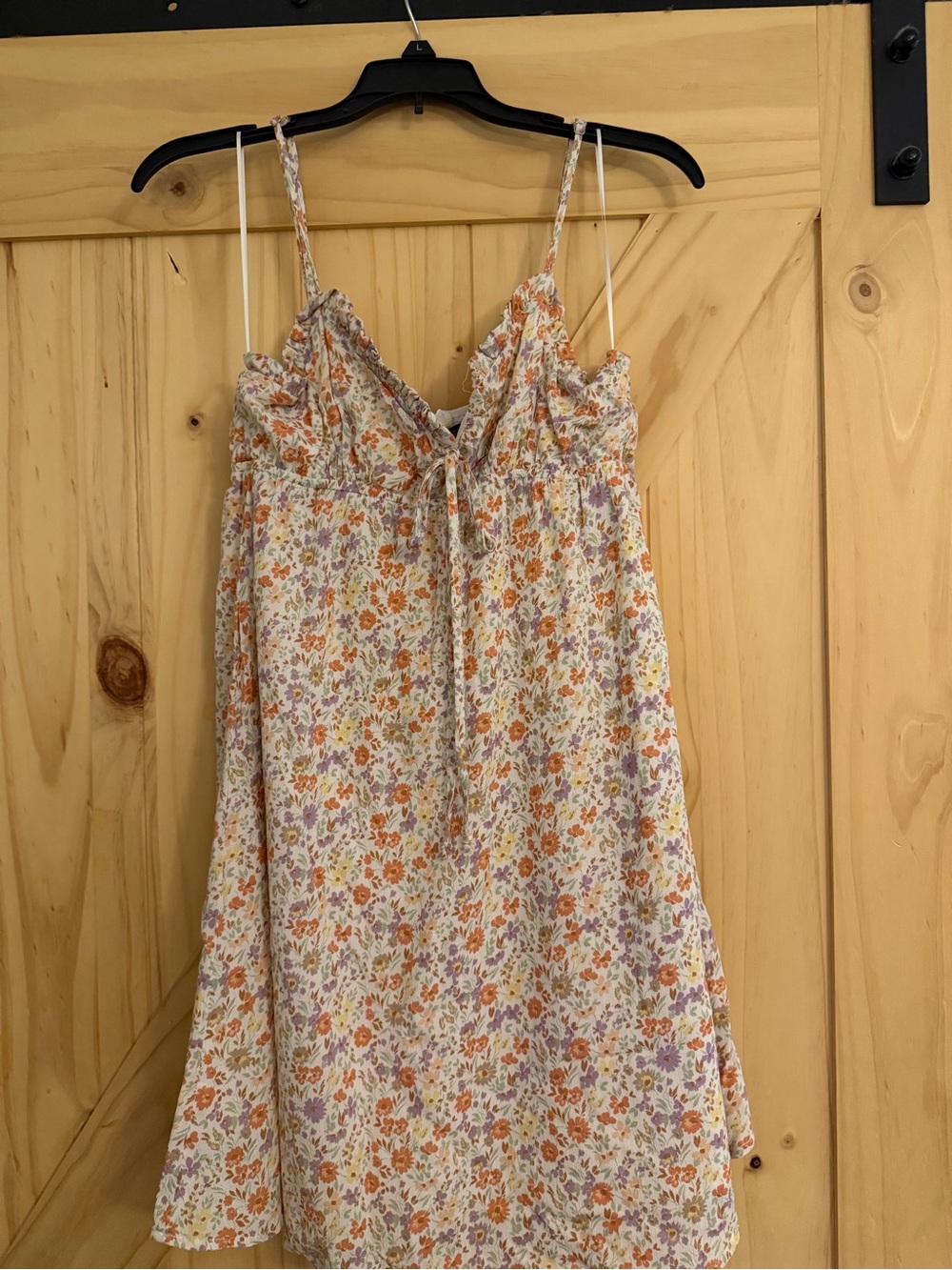 Papermoon Floral Pastel Ruffle Babydoll Mini Dress - Floral